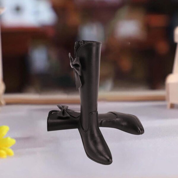 Hohe PU-Lederstiefel für 23-Zoll-1/3-Figuren – Amagogo-Braun