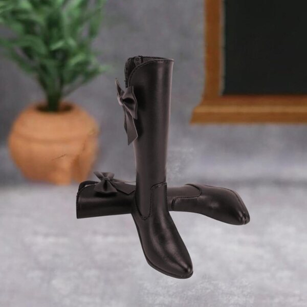 Hohe PU-Lederstiefel für 23-Zoll-1/3-Figuren – Amagogo-Braun