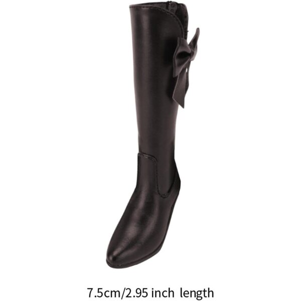 Hohe PU-Lederstiefel für 23-Zoll-1/3-Figuren – Amagogo-Braun