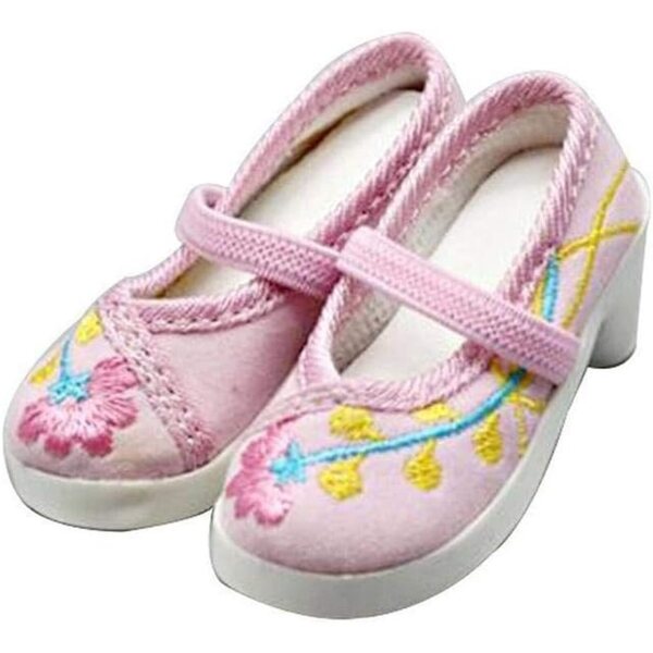 Gestickte Schuhe mit niedrigen Absätzen für SD 1/3 60cm Puppe – Uteruik