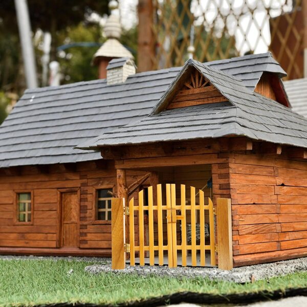 ERINGOGO Porta Miniatura in Legno Realistica per Case delle Bambole e Mini Mobili