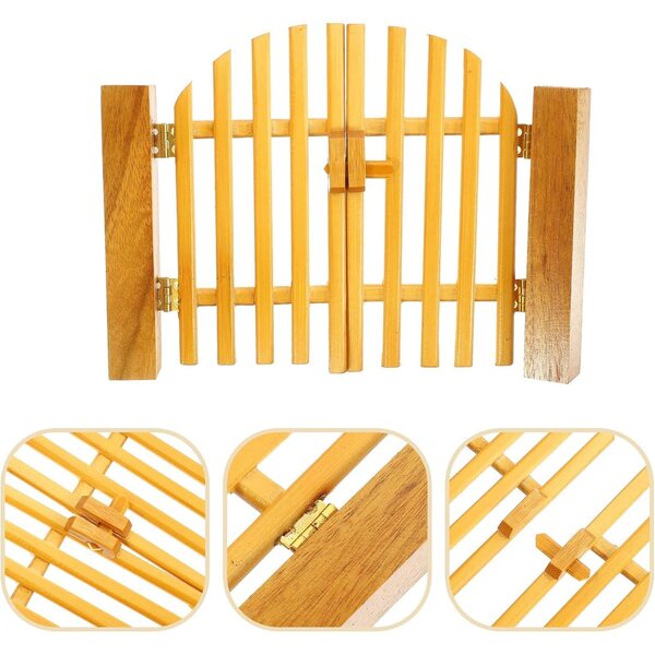 ERINGOGO Porta Miniatura in Legno Realistica per Case delle Bambole e Mini Mobili