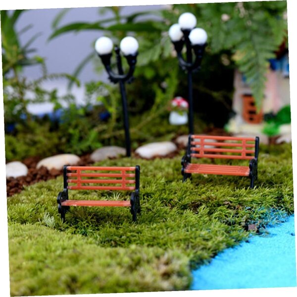 ORFOFE Set 3 Mini Panche da Banco in Miniatura per Casa delle Bambole e Decorazioni