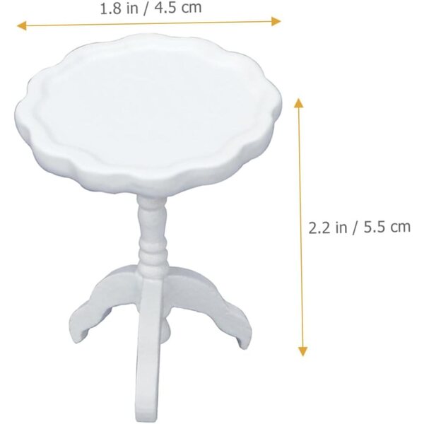 Mini Tavolo in Legno per Casa delle Bambole, Accessorio Resistente e Realistico