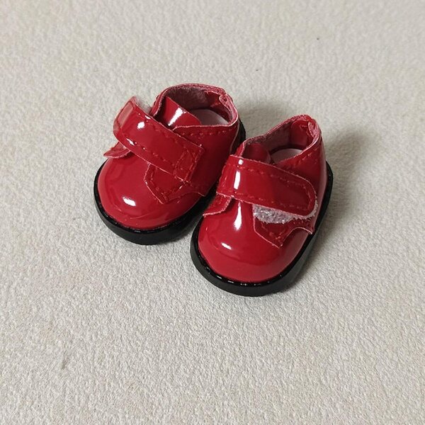 Puppenschuhe aus Kunstleder und Stoff, 2 Paar realistisch für Modespiele