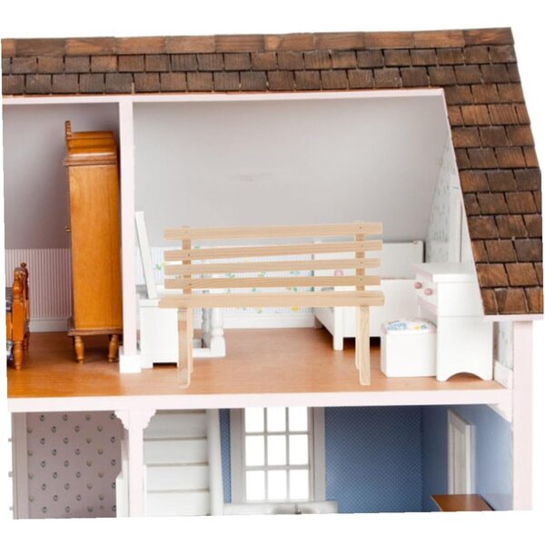 YARNOW Set 2 Sedie in Legno Miniatura Giallo Chiaro per Casa delle Bambole e Microfotografia