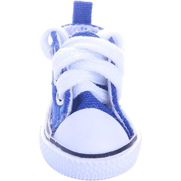 Baskets in Tela per Bambola 14 Pollici, Scarpe Eleganti e Facili da Pulire, Blu