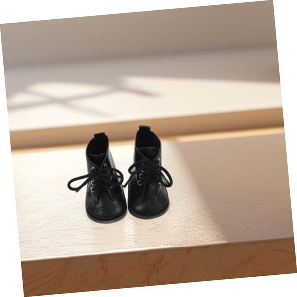 2 Paar Stiefeletten aus PU-Leder für 45-cm-Puppen, stilvolle Modeaccessoires