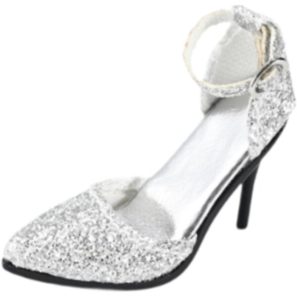 1/6 Miniatur-High-Heels-Schuhe für weibliche PU-Puppen, Länge 3,7 cm