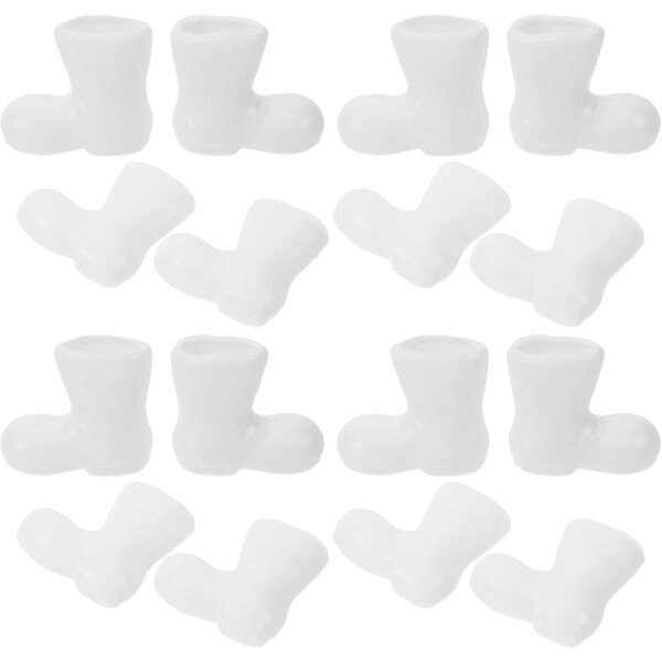 ORFOFE 50 farbige Mini-Puppenschuhe aus Kunststoff für die Puppenhausdekoration