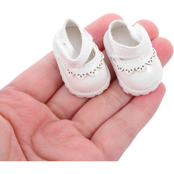 Weiße Schuhe für 17cm Puppen | Miniatur-Modeaccessoires für Kleidung