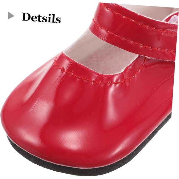 4 Miniaturschuhe für 18-Zoll-Puppen. Elegantes Zubehör für das Puppenhaus