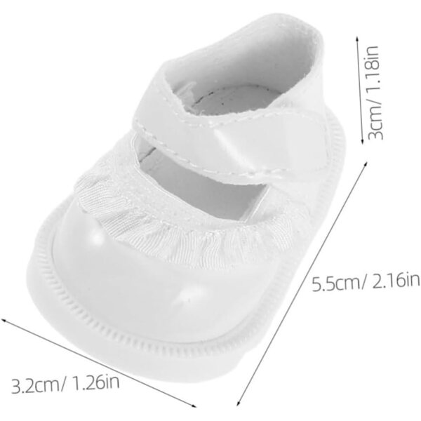 ORFOFE Miniaturschuhe aus Dentelle für Puppen, 2 Paar, elegante Accessoires von 5,5 cm
