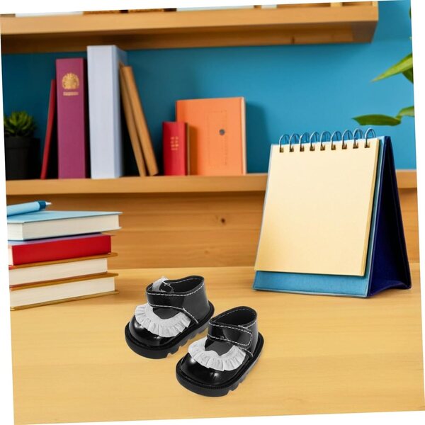 ORFOFE Miniaturschuhe aus Dentelle für Puppen, 2 Paar, elegante Accessoires von 5,5 cm