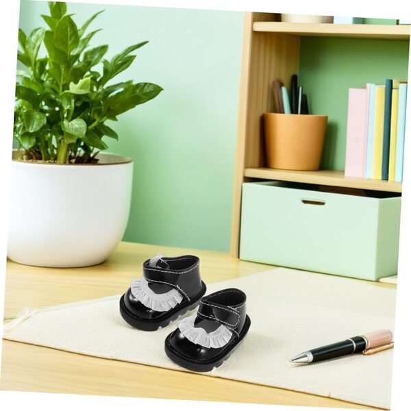 ORFOFE Miniaturschuhe aus Dentelle für Puppen, 2 Paar, elegante Accessoires von 5,5 cm