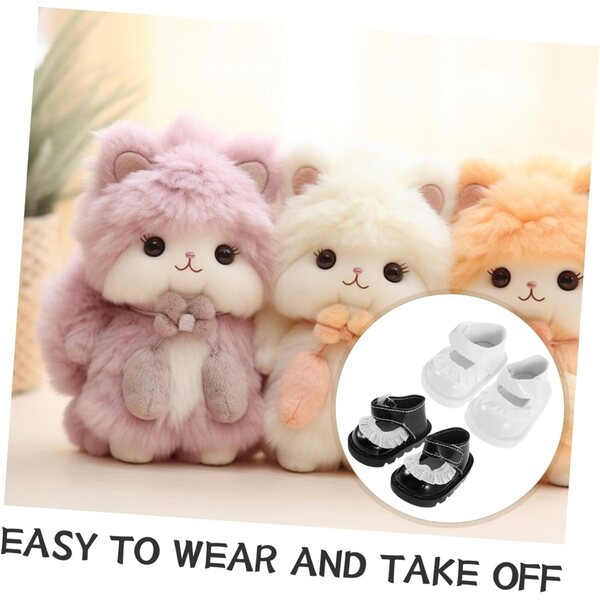 ORFOFE Miniaturschuhe aus Dentelle für Puppen, 2 Paar, elegante Accessoires von 5,5 cm