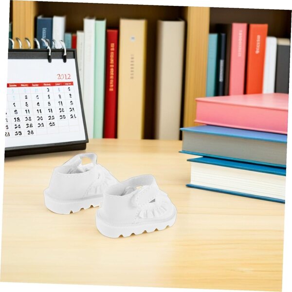 2 Paia Scarpe Miniature in PU per Bambole - Accessori di Costume e Decorazione