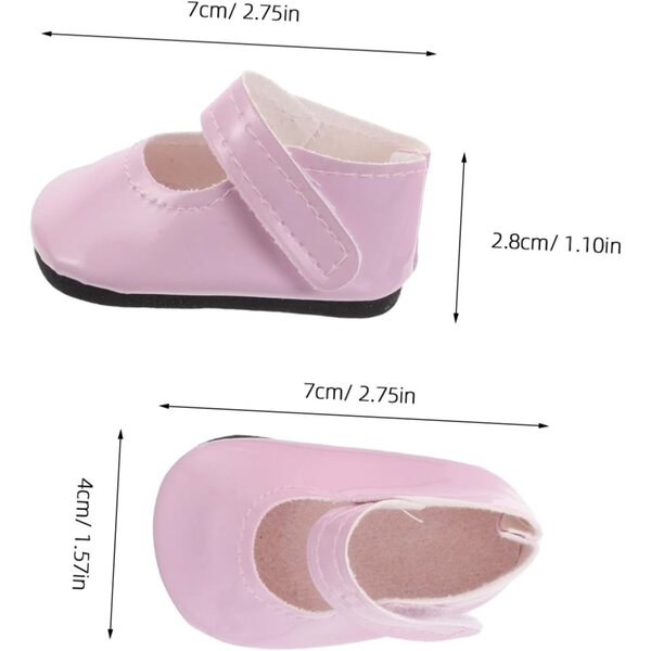 Set 4 Mini Scarpe per Bambola 18 Pollici - Accessori Realistici e Resistenti