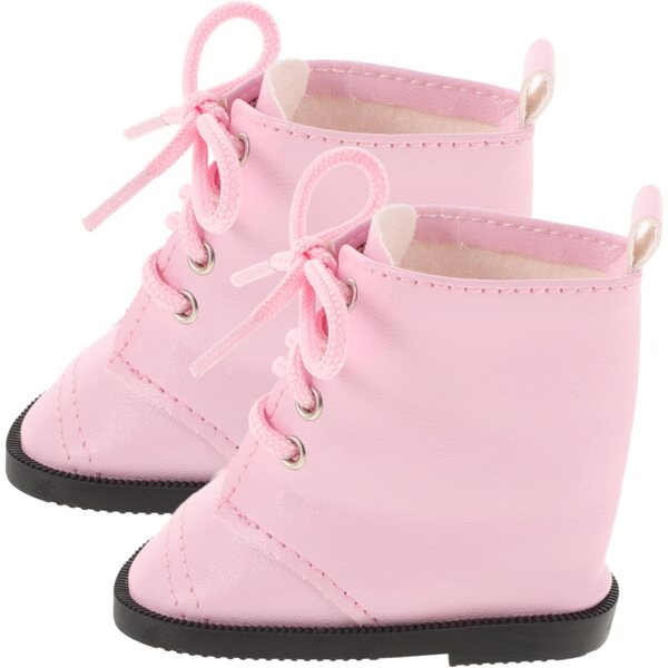 18 Zoll rosa PU-Puppenflaschen, langlebig und bequem, Miniaturzubehör