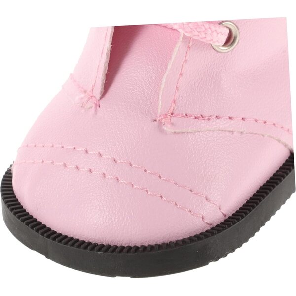 18 Zoll rosa PU-Puppenflaschen, langlebig und bequem, Miniaturzubehör