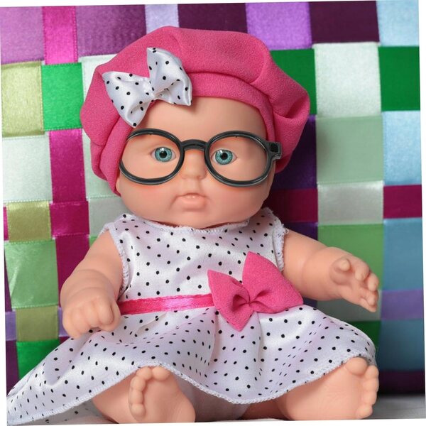Zubehör für Minipuppen: Kunststoffschuhe und Brillen für Minipuppen