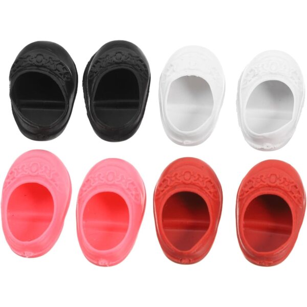 Ballerine Miniature per Bambole 17 cm - 4 Paia Multicolori Scarpe Piatte Unisex
