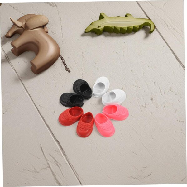 Ballerine Miniature per Bambole 17 cm - 4 Paia Multicolori Scarpe Piatte Unisex