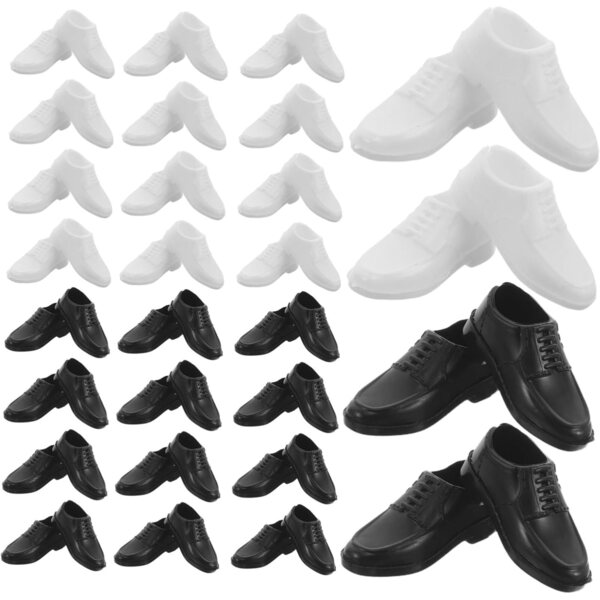 Set 40 Mini Scarpe per Bambole Colorate in Plastica – Accessori Decorativi Versatili