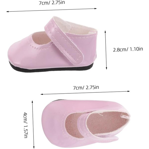 Prinzessin Modell PU Puppenschuhe 4 Stück - Mode- und Spielzubehör