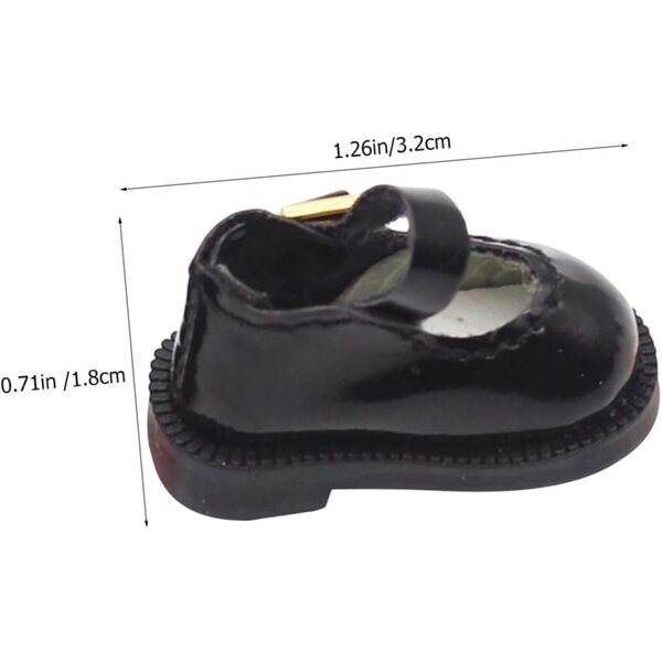 Handgefertigte PU-Minipuppenschuhe, langlebig und bequem, Dekorationszubehör