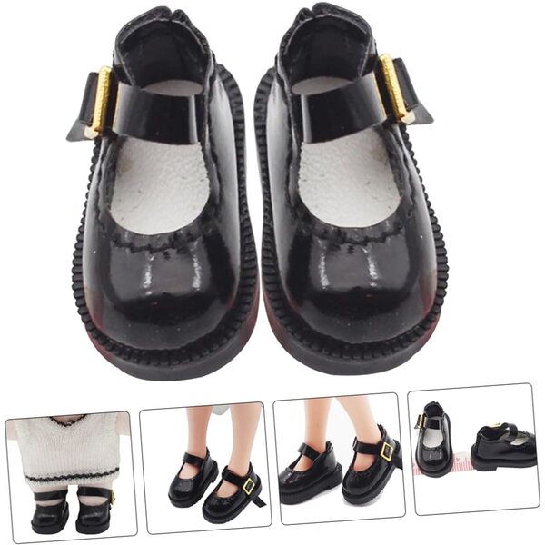 Handgefertigte PU-Minipuppenschuhe, langlebig und bequem, Dekorationszubehör