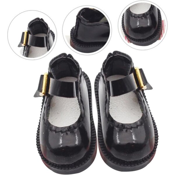 Handgefertigte PU-Minipuppenschuhe, langlebig und bequem, Dekorationszubehör