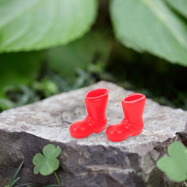 Mini Scarpe Rosse per Bambole 2 cm - Set 50 Pezzi Accessori Creativi per Bambini
