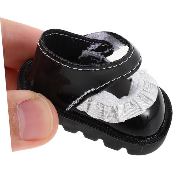 KOMBIUDA 2 Paia Mini Scarpe con Pizzo per Bambole 20cm Accessori Costume Completi
