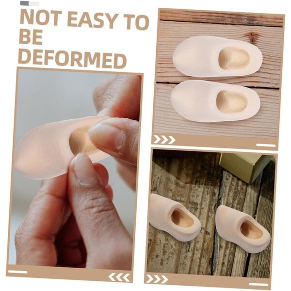 2 Paia di Sabot Miniature Non Dipinte per Casa delle Bambole e Artigianato DIY