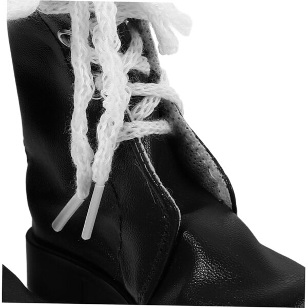 Miniatur-PU-Flaschen für Puppe 60 cm schwarz dekorative Schuhe WEKAMOS