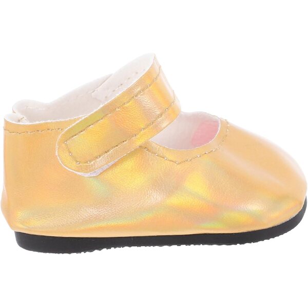 Goldene PU-Miniaturschuhe für 18-Zoll-Puppen – stilvolle und langlebige Accessoires