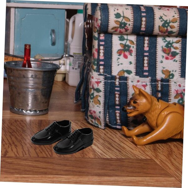 10 Paar schwarze Miniaturschuhe 1/6 für 30 cm Puppen – Stil und Qualität WEKAMOS