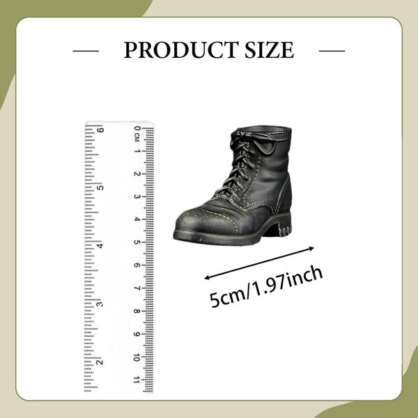 Fenteer Schuhe Stiefel Männliche Figur 1/6 Kostümzubehör 12 Zoll
