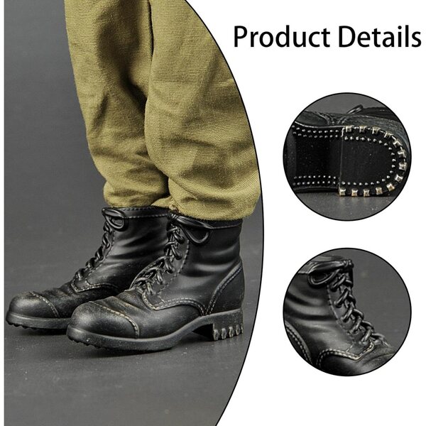 Fenteer Schuhe Stiefel Männliche Figur 1/6 Kostümzubehör 12 Zoll