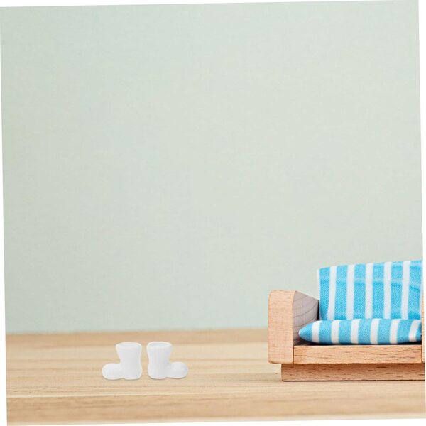 50 Mini Stivali in Plastica per bambole e Mini Casa - Decorazioni Resistenti e Creative
