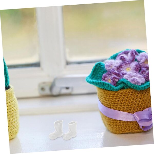50 Mini Stivali in Plastica per bambole e Mini Casa - Decorazioni Resistenti e Creative