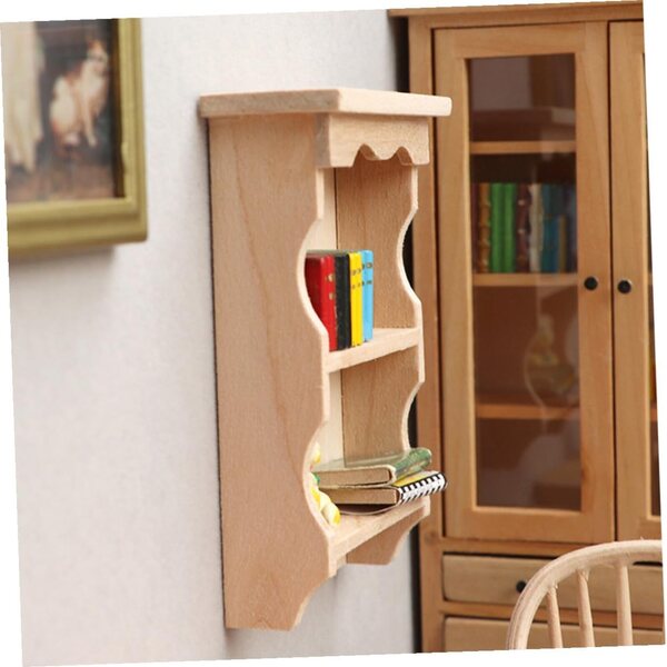 ERINGOGO Mensola da Parete Miniatura in Legno per Casa delle Bambole e Decorazioni