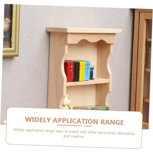ERINGOGO Mensola da Parete Miniatura in Legno per Casa delle Bambole e Decorazioni