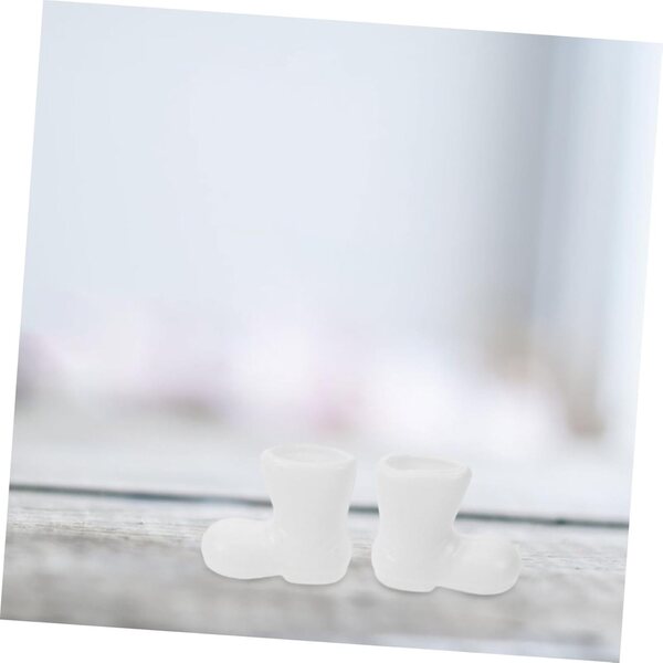 50 Mini Scarpe Bianche per Bambole Miniature - Accessori Decorativi per Collezionisti