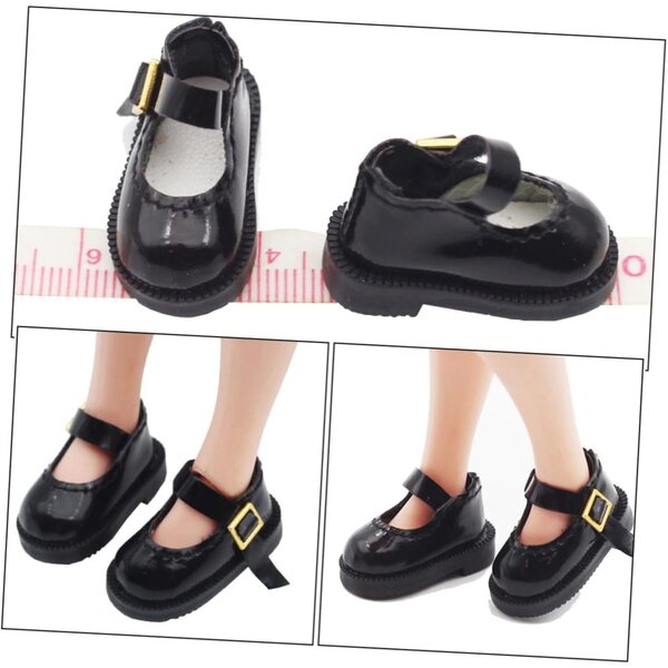Miniaturschuhe für 3,2 cm große PU-Puppen, dekorative Accessoires für Zuhause und Spiel