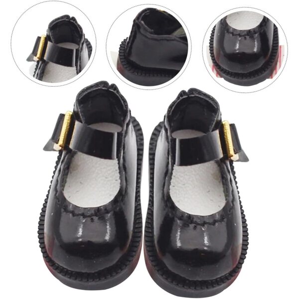 Miniaturschuhe für 3,2 cm große PU-Puppen, dekorative Accessoires für Zuhause und Spiel