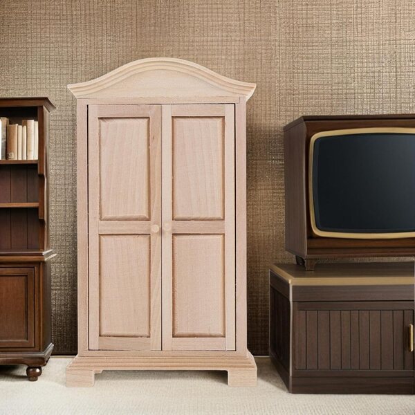 Alasum Mobiletto in Miniatura in Legno Rosa 15,8x9,2x4 cm per Case delle Bambole