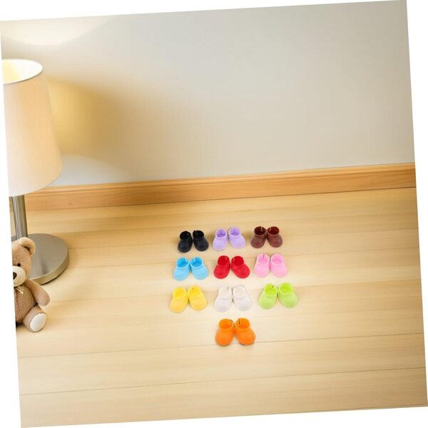 PartyKindom 20 Paar Miniaturschuhe für Puppen, Stil und Komfort aus Kunststoff
