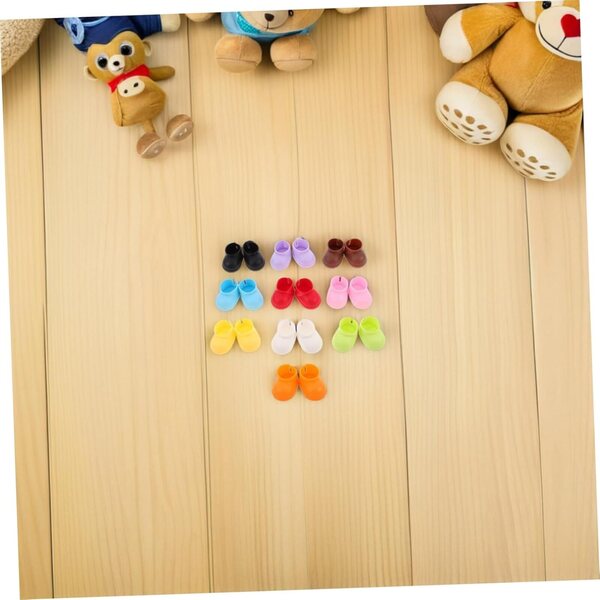 PartyKindom 20 Paar Miniaturschuhe für Puppen, Stil und Komfort aus Kunststoff